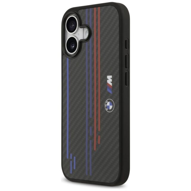 Case BMW M Kevlar Lines & Logo MagSafe for iPhone 17 black - imagine 2