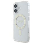 Guess GUHMP16SHFGERET iPhone 16 6.1" transparent hardcase IML Glitter Circle MagSafe - imagine 2
