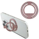 Guess MagSafe Ring stand GUMRSALDGP pink Rhinestone