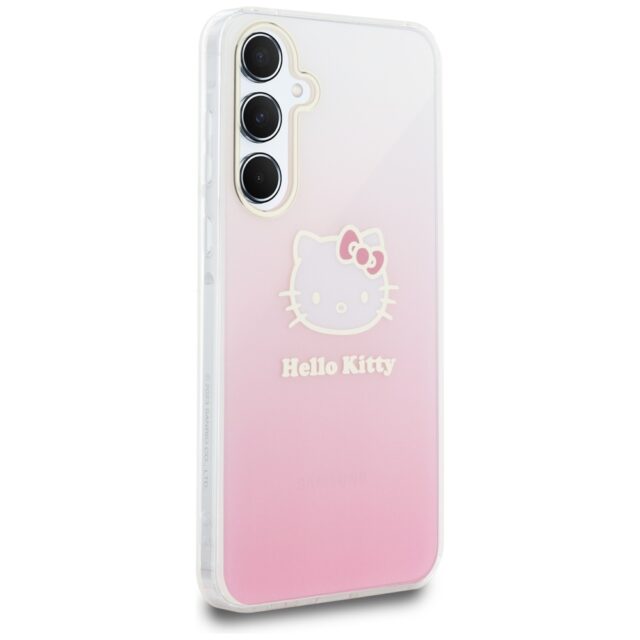 Hello Kitty HKHCSA55HDGKEP A55 A556 pink hardcase IML Gradient Electroplating Kitty Head - imagine 4