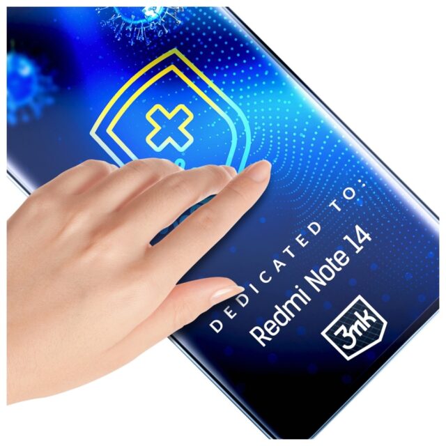 3MK SilverProtect+ Wet-Mount Antimicrobial Film for Redmi Note 14 4G - imagine 3
