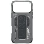 Skinarma Helio Case for iPhone 17 Pro Max Magnetic Charging + Grip Stand Graphite - imagine 4