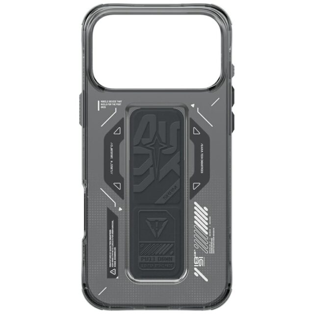 Skinarma Helio Case for iPhone 17 Pro Max Magnetic Charging + Grip Stand Graphite - imagine 4