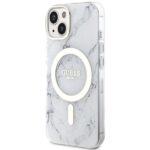 Guess GUHMP14MPCUMAH iPhone 14 Plus/ 15 Plus 6.7" white hardcase Marble MagSafe - imagine 2