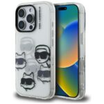Case Karl Lagerfeld IML Multi K&C Head   Pattern for iPhone 16 Pro Max transparent