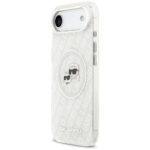 Karl Lagerfeld IML Glitter Karl & Choupette Heads Logo MagSafe Case for iPhone Air Gray - imagine 2