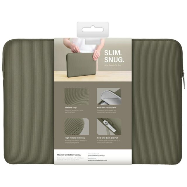Laptop Sleeve UNIQ Cyprus Ridge Edition 14" waterproof neoprene green - imagine 7