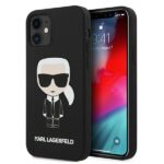 Karl Lagerfeld KLHCP12SSLFKBK iPhone 12 mini 5,4" hardcase black Silicone Iconic