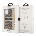 Guess GUHCP13MKBSLEO iPhone 13 / 14 / 15 6,1" Leopard hardcase Gold Chain - imagine 8