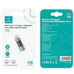 USAMS Adapter AU18 USB-C - USB-CDigital Display 100W steel/aluminum SJ682TC01 (US-SJ682) - imagine 8