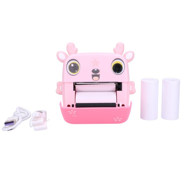 Extralink Set | Thermal Printer EPP-005 Pink + Thermal Paper 3 Rolls | - imagine 9