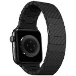 Band PITAKA Carbon Fiber Modern for Apple Watch 1/2/3/4/5/6/7/8/9/10/11/SE/SE 3/Ultra1/2/3 black - imagine 5