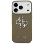 Guess Grained Big 4G Classic Logo Case for iPhone 17 Pro Brown - imagine 3