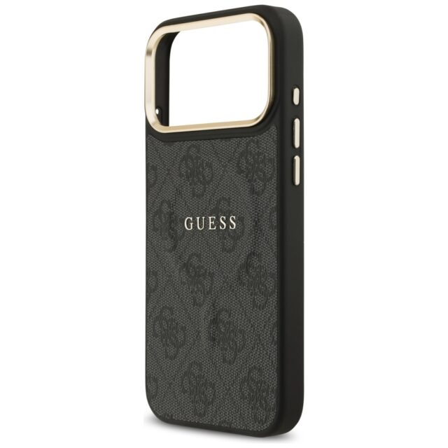 Case Guess 4G PU Classic Logo MagSafe for iPhone 17 Pro Max black - imagine 6
