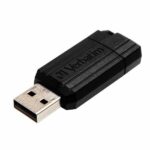 Verbatim USB-A 2.0 PinStripe Flash Drive 8GB black 49062