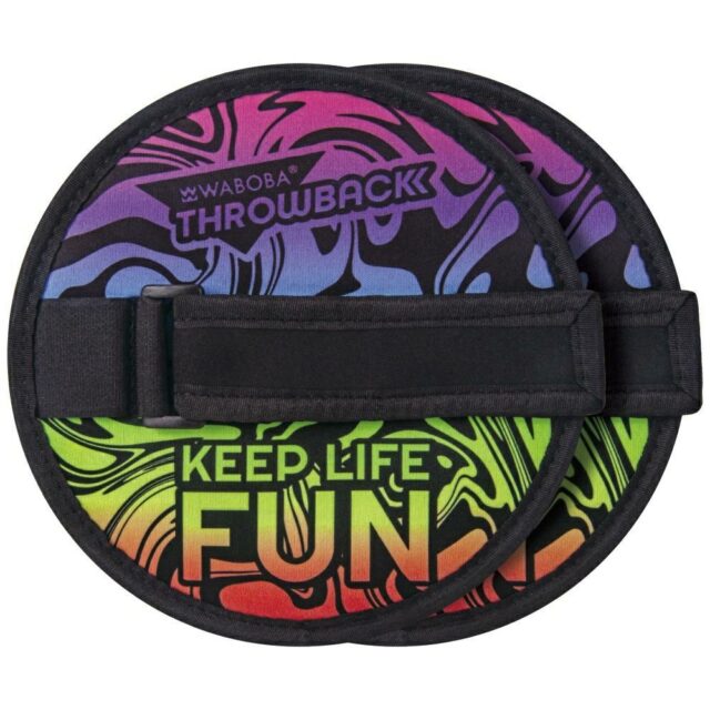 Waboba Throwback skill game 2x paddles 1x throwing shuttlecock - imagine 5