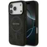 Guess 4G Ring Classic Logo MagSafe case for iPhone 17 Pro black