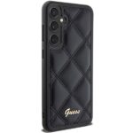 Guess GUHCS23FEPSQSQSK S23 FE S711 black hardcase Quilted Metal Logo - imagine 4