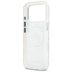 Case Karl Lagerfeld IML Glitter Karl & Choupette Heads Logo MagSafe for iPhone 17 Pro gray - imagine 7