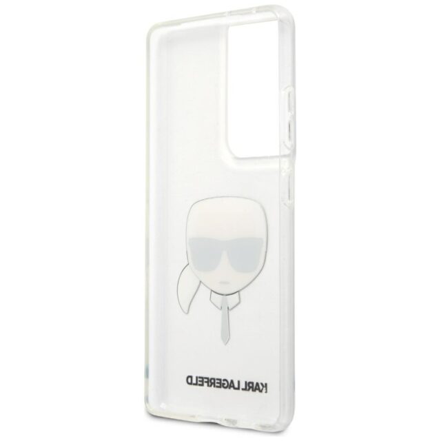 Karl Lagerfeld KLHCS21LKTR S21 Ultra G998 hardcase Transparent Karl`s Head - imagine 7