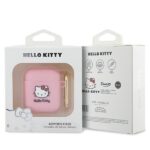 Hello Kitty HKA23DKHSP AirPods 1/2 Cover Pink Silicone 3D Kitty Head - imagine 3