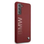 BMW BMHCS21SSLBLRE S21 G991 red hardcase Silicone Signature Logo - imagine 4