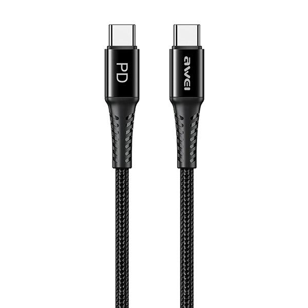 AWEI CL-111T USB-C to USB-C60W cable black