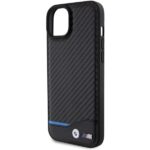 BMW BMHCP15M22NBCK iPhone 15 Plus / 14 Plus 6.7" black Leather Carbon - imagine 6