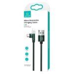 USAMS Braided Rotating Cable U60 2A microUSB green 1m SJ478USB02 (US-SJ478) - imagine 10