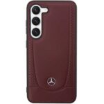 Mercedes MEHCS23MARMRE S23+ S916 Red Hardcase Leather Urban Bengale - imagine 3
