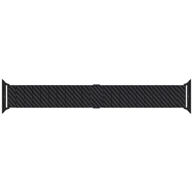 Band PITAKA Carbon Fiber Modern for Apple Watch 1/2/3/4/5/6/7/8/9/10/11/SE/SE 3/Ultra1/2/3 black - imagine 9