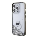 Karl Lagerfeld KLHCP15XLKCNSK iPhone 15 Pro Max 6.7" transparent hardcase Liquid Glitter Choupette - imagine 2