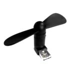 Wiatraczek 2in1 USB/microUSB czarny/black