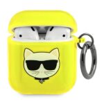 Karl Lagerfeld KLA2UCHFY AirPods cover yellow Choupette