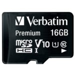Verbatim 16GB microSDHC Card V10 + Adapter black 44082 - imagine 2