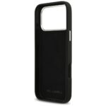 Karl Lagerfeld FW Grained Signature Logo Case for iPhone 17 Pro Max Black - imagine 7