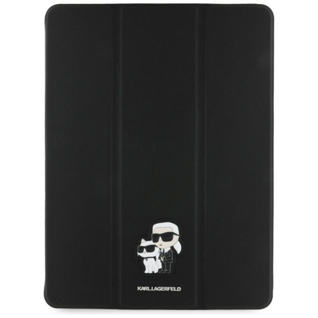 Karl Lagerfeld KLFC13RM24SAKCK iPad Air 13" 2024 Book Cover black Saffiano Magnetic Karl &Choupette - imagine 2