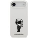 Case Karl Lagerfeld Silicone Karl Sketch & Logo MagSafe for iPhone Air white - imagine 3