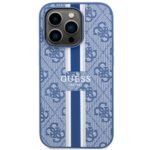 Guess GUHMP14LP4RPSB iPhone 14 Pro 6.1" blue hardcase 4G Printed Stripes MagSafe - imagine 3