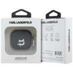 Karl Lagerfeld Monogram Choupette Head Case for AirPods 4 Black - imagine 3