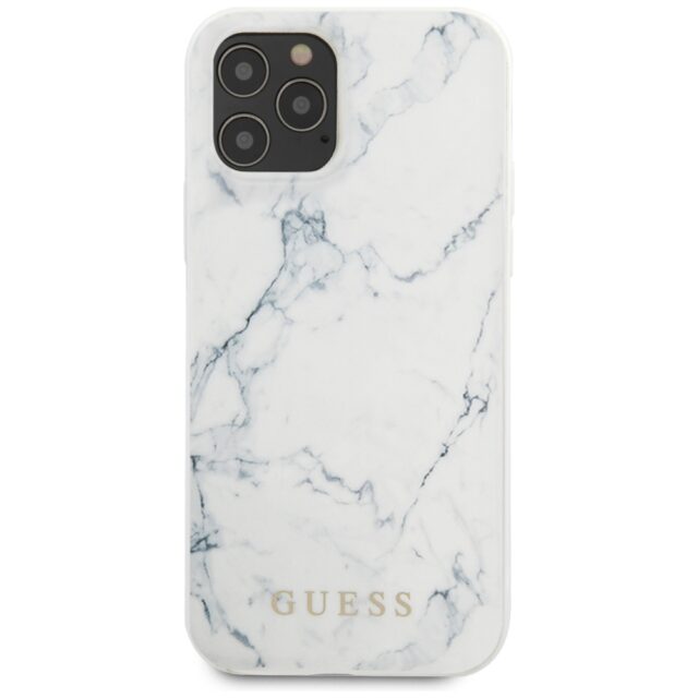 Guess GUHCP12LPCUMAWH iPhone 12 Pro Max 6,7" white hardcase Marble - imagine 4
