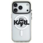 Karl Lagerfeld IML Karl Sketch Logo MagSafe Case for iPhone 17 Pro Clear - imagine 3