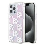 DKNY DKHCP15XLCPEPP iPhone 15 Pro Max 6.7" pink hardcase Liquid Glitter Multilogo