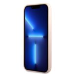 Guess GUHMP13SSBPLP iPhone 13 mini 5,4" pink hard case Silicone Logo Plate MagSafe - imagine 5