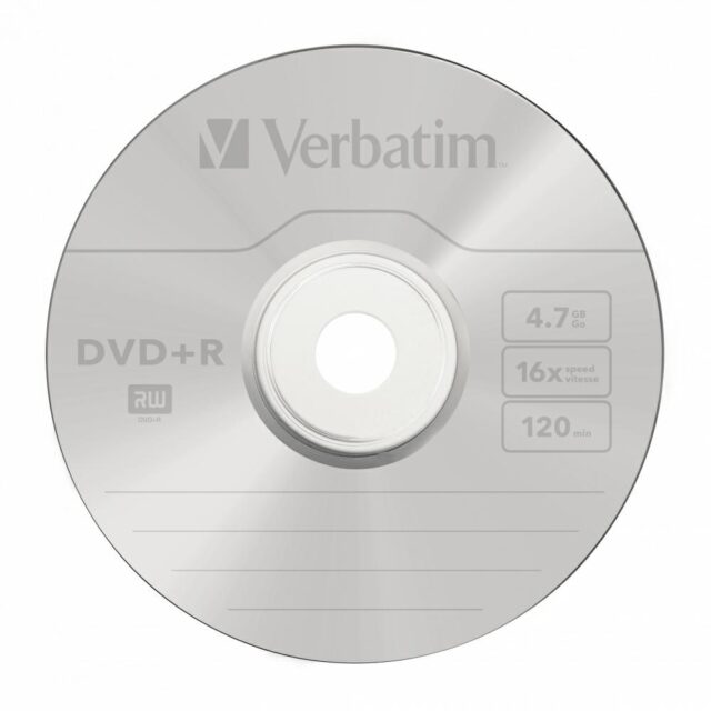 DVD+R Disc Verbatim 4.7GB 16X 50pcs silver 43550 - imagine 2