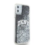 DKNY DKHCN61LBNAEK iPhone 11 / Xr 6.1" black hardcase Liquid Glitter Big Logo - imagine 4