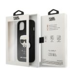 Karl Lagerfeld KLHCP13SOKPK iPhone 13 mini 5,4" black hardcase Saffiano Ikonik Karl`s Patch - imagine 8