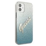 Guess GUHCP12SPCUGLSBL iPhone 12 mini 5,4" blue hardcase Glitter Gradient Script - imagine 4