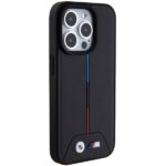 Case BMW BMHMP15L22PVTK iPhone 15 Pro 6.1" black hardcase Quilted Tricolor MagSafe - imagine 4