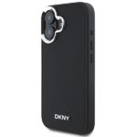 DKNY DKHMP16SPSCMCLK iPhone 16 6.1" black hardcase Plain Silver Logo MagSafe - imagine 2